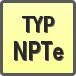 Piktogram - Typ: NPTe